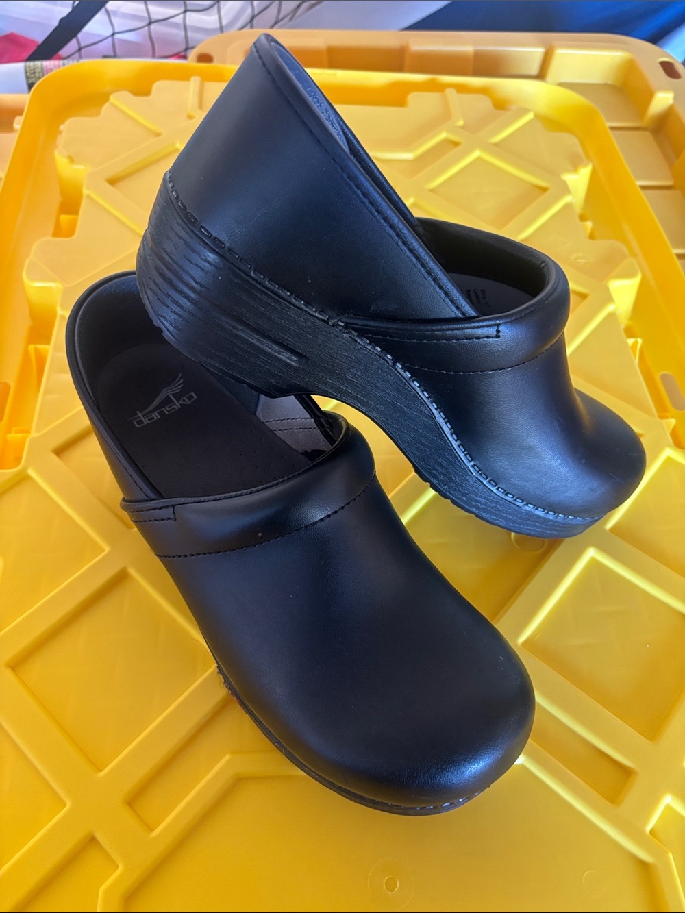 Dansko  Black Slip-On Clogs with Supportive Footbed - Picture 4 of 11